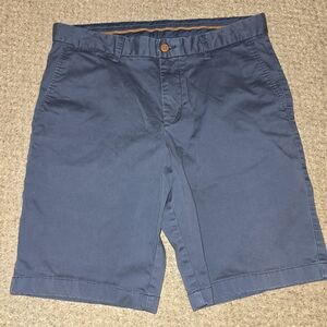 Tommy Bahama Navy Flat Front Shorts Size 34